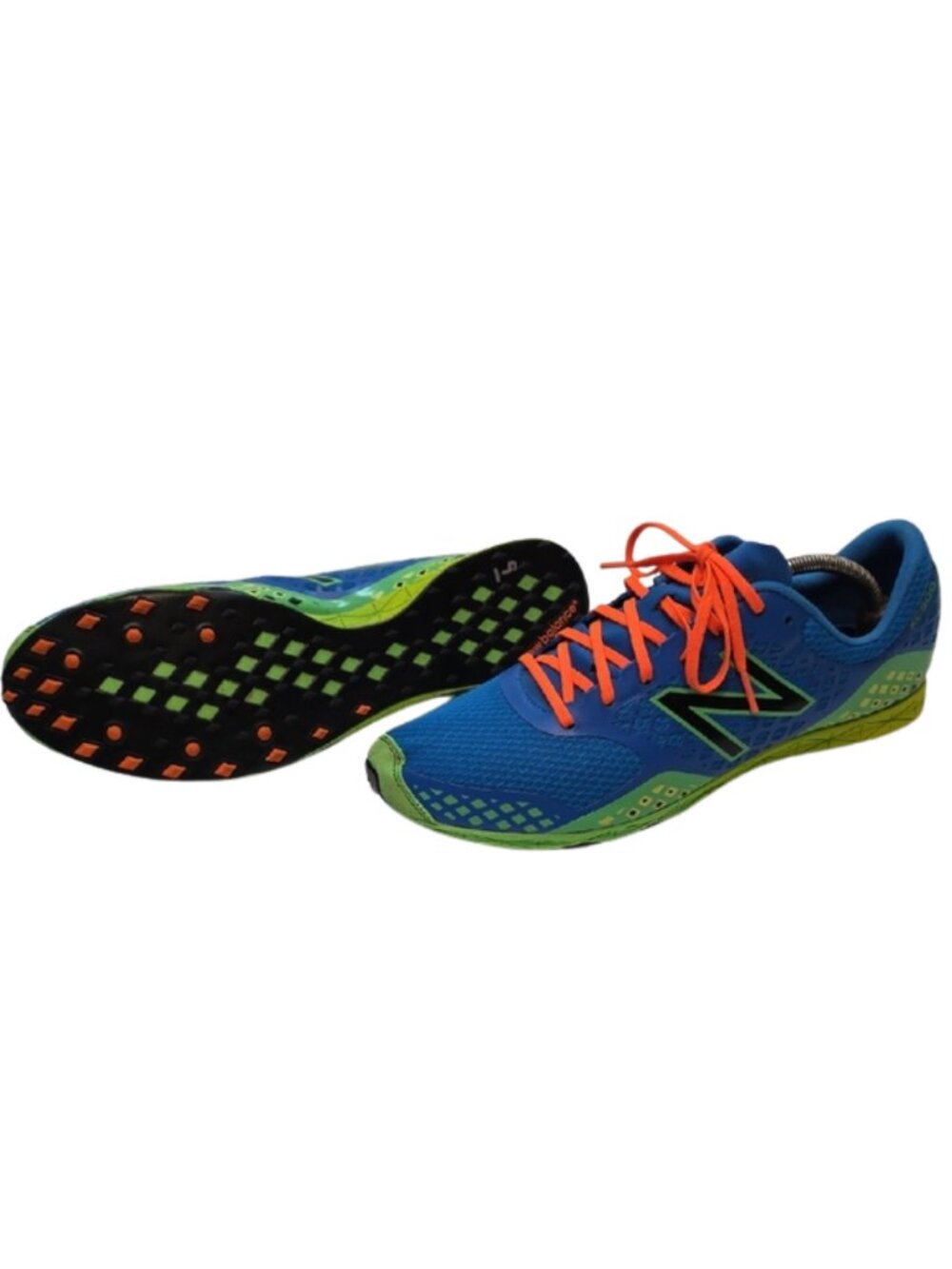 New Balance XC900 Cross Country Racing Shoes Blue Green Orange Men's 12 Running